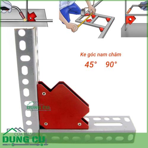 Bộ 2 ke góc nam châm 45°,90° cho thợ hàn lực hút 11Kg (25LBS)