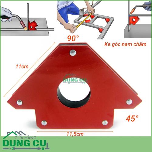 Bộ 2 ke góc nam châm 45°,90° cho thợ hàn lực hút 33Kg (75LBS)