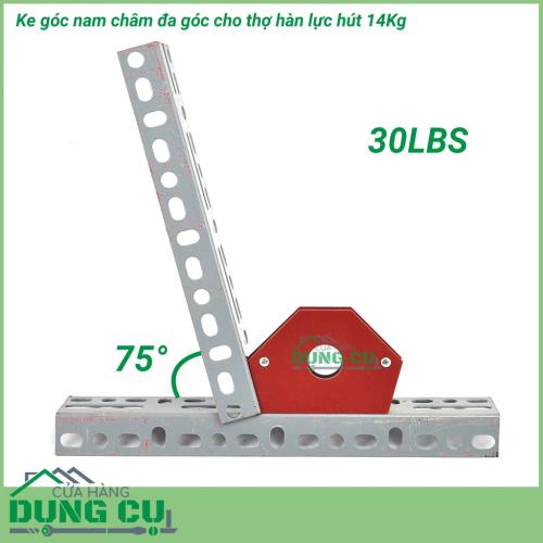 Ke góc nam châm đa giác lực hút 14kg - 30lbs