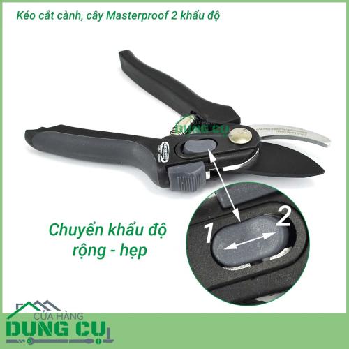 Kéo cắt cành, cây Masterproof 2 khẩu độ thép SK85