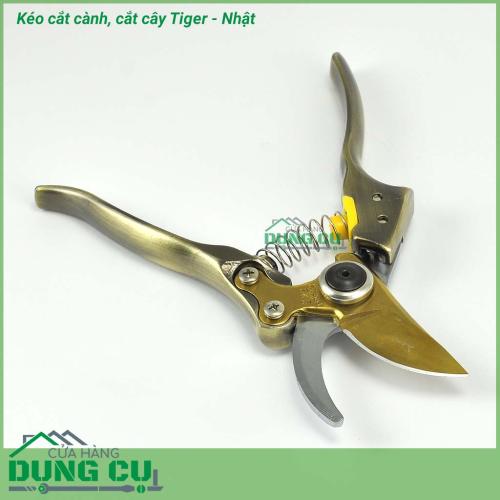 Kéo cắt cành cây TIGER - Nhật (thiết kế mới tăng lực bấm)