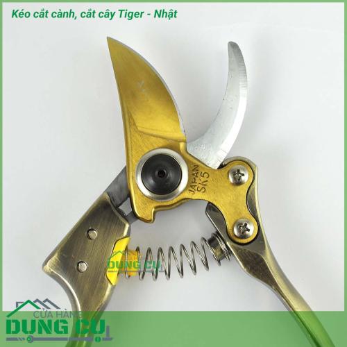 Kéo cắt cành cây TIGER - Nhật (thiết kế mới tăng lực bấm)