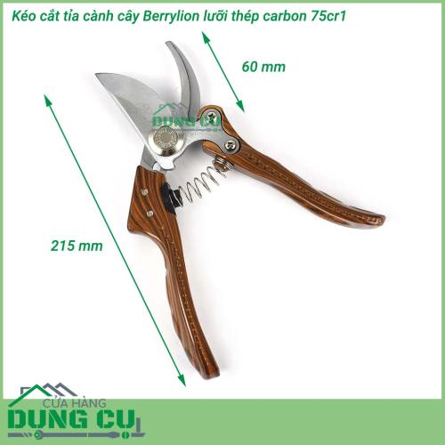 Kéo cắt tỉa cành cây Berrylion thép SK5