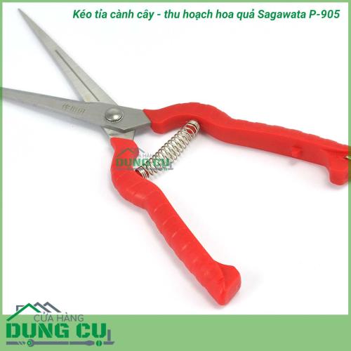 Kéo cắt tỉa cành cây thu hoạch hoa quả Sagawata P-905