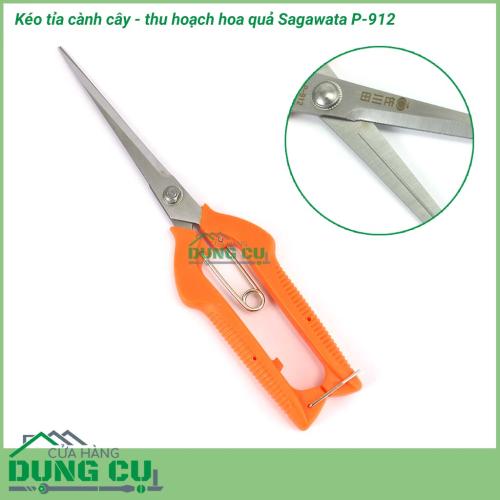 Kéo cắt tỉa cành cây thu hoạch hoa quả Sagawata P-912