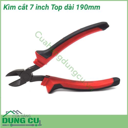 Kìm cắt 7inch cán đỏ đen TOP-DIA-7 (190mm)