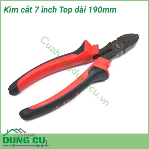 Kìm cắt 7inch cán đỏ đen TOP-DIA-7 (190mm)