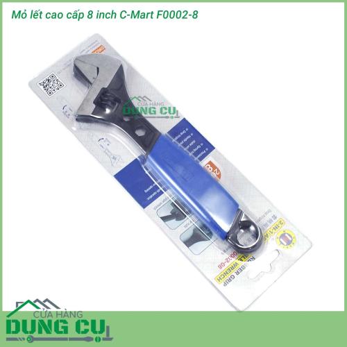 Mỏ lết cao cấp 8 inch kèm 3 vòng miệng C-Mart