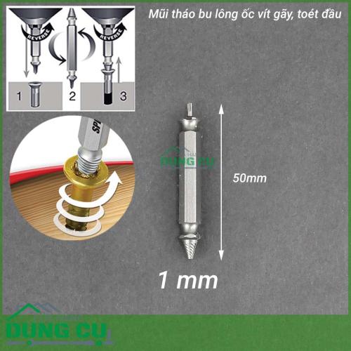 Mũi tháo vít gãy toét đầu thép HSS 4341