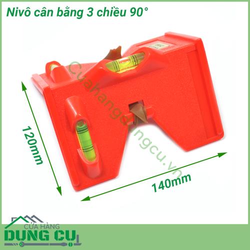 Nivo cân bằng 3 chiều 90°