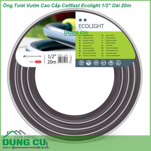 Ống Nước Tưới Cây Cao Cấp Cellfast Ecolight 1/2″ Dài 20m