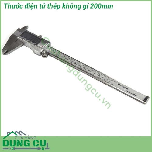 Thước kẹp điện tử 200mm thép không gỉ