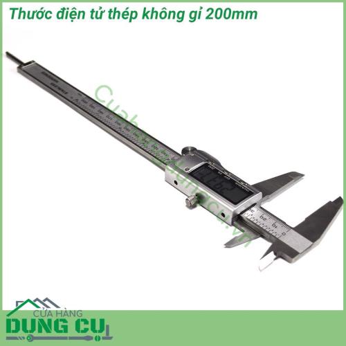 Thước kẹp điện tử 200mm thép không gỉ