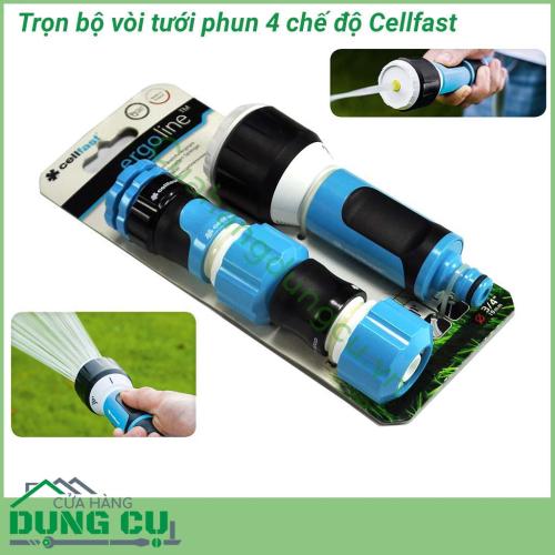 Trọn bộ vòi tưới cây rửa xe đa năng Cellfast 3/4″ 53-515