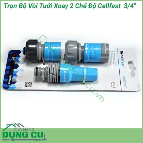 Bộ vòi tưới xoay 2 chế độ Cellfast 50-710