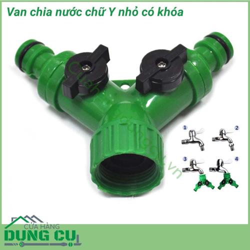 Van chia nước chữ Y có khóa loại nhỏ