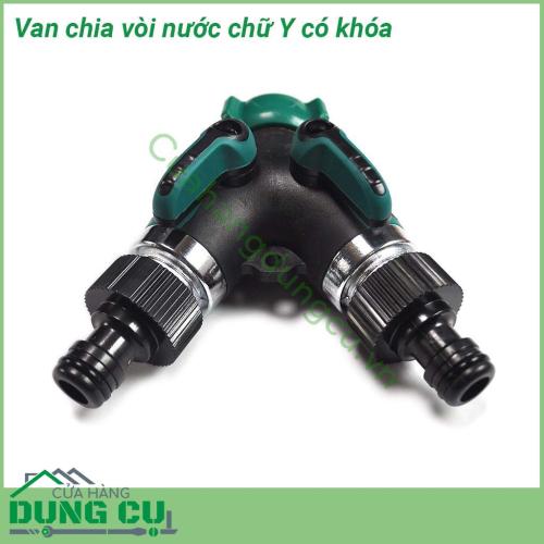 Van chia nước chữ Y có khóa phi 27mm