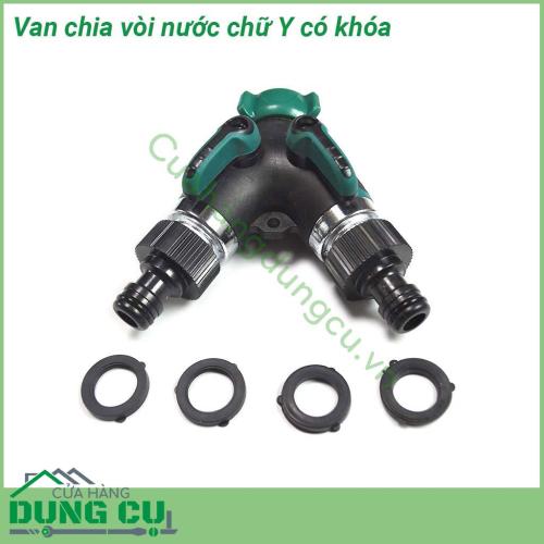 Van chia nước chữ Y có khóa phi 27mm