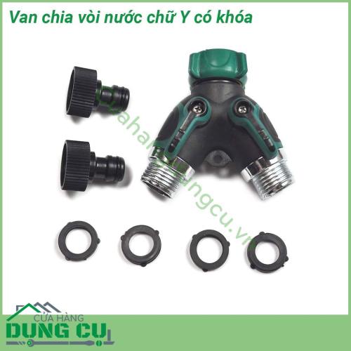 Van chia nước chữ Y có khóa phi 27mm