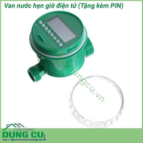 Van nước hẹn giờ điện tử chạy PIN