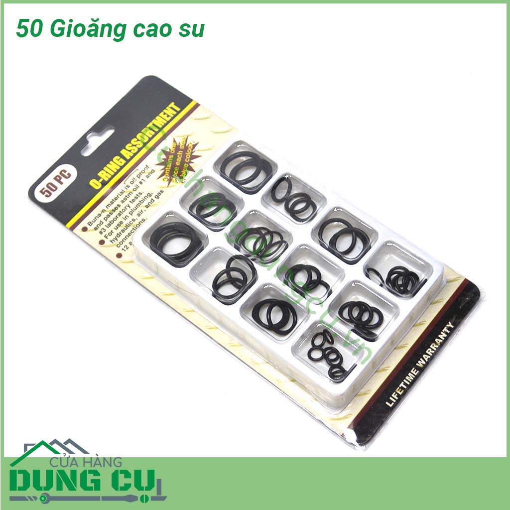 Hộp 50 gioăng cao su chịu dầu chịu nhiệt