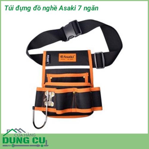 Túi được thiết kế 7 ngăn dễ dàng cài và đựng dụng cụ