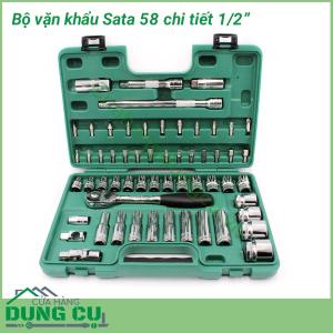 Bộ vặn khẩu 58 chi tiết Sata 1/2 inch