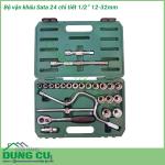 Bộ vặn khẩu 24 chi tiết Sata 1/2 inch 12-32mm