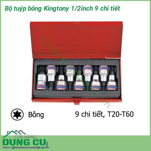 Bộ tuýp bông 1/2inch 9 chi tiết King Tony