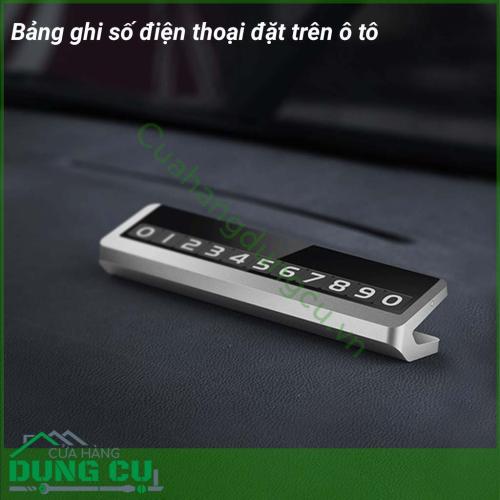 Bảng số điện thoại để trong ô tô khi đỗ xe chữ V