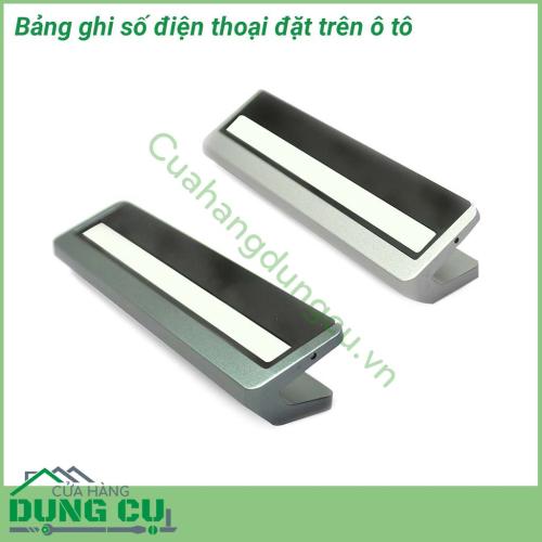 Bảng số điện thoại để trong ô tô khi đỗ xe chữ V