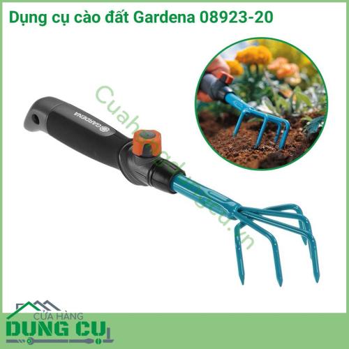 Dụng cụ cào đất mini Gardena 08923-20 là giúp xới tơi đất và loại bỏ tận gốc cỏ dại, cây dại làm hại cây, hoa trong vườn. Dụng cụ cào đất mini là dụng cụ làm vườn không thể thiếu cho khu vườn nhỏ của gia đình bạn.