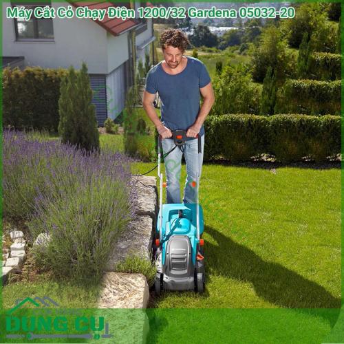 Máy cắt cỏ chạy điện 1200/32 Gardena 05032-20 được thiết kế hiện đại, kiểu dáng phù hợp, tính năng nổi bật. Máy cắt cỏ chạy điện 1200/32 Gardena 05032-20 là dụng cụ cắt cỏ không thể thiếu để chăm sóc khu vườn của gia đình bạn.