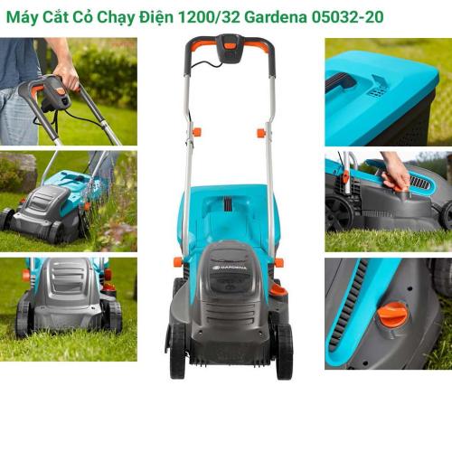 Máy cắt cỏ chạy điện 1200/32 Gardena 05032-20 được thiết kế hiện đại, kiểu dáng phù hợp, tính năng nổi bật. Máy cắt cỏ chạy điện 1200/32 Gardena 05032-20 là dụng cụ cắt cỏ không thể thiếu để chăm sóc khu vườn của gia đình bạn.