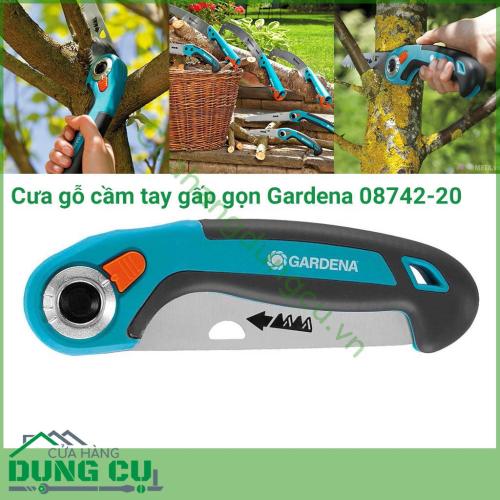 Cưa gỗ cầm tay gấp gọn Gardena 08742-20 được thiết kế để cắt cành và sàn gỗ có kích thước nhỏ. Cưa gỗ cầm tay gấp gọn Gardena có chất lượng cao với độ cứng tuyệt vời, lớp mạ crôm của bộ phận lưỡi cưa giúp công việc của bạn trở nên dễ dàng hơn bao giờ hết.