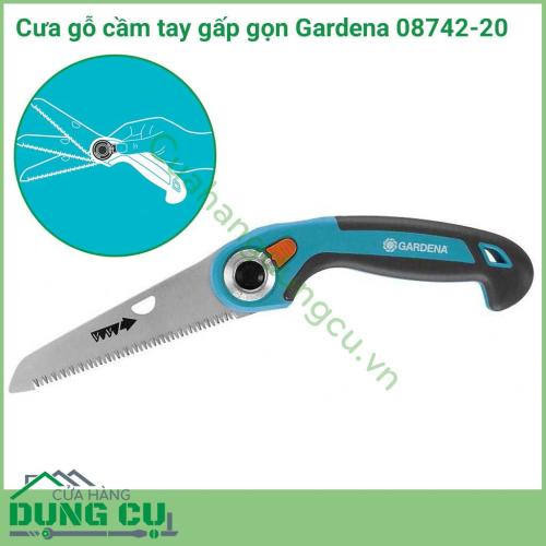 Cưa gỗ cầm tay gấp gọn Gardena 08742-20 được thiết kế để cắt cành và sàn gỗ có kích thước nhỏ. Cưa gỗ cầm tay gấp gọn Gardena có chất lượng cao với độ cứng tuyệt vời, lớp mạ crôm của bộ phận lưỡi cưa giúp công việc của bạn trở nên dễ dàng hơn bao giờ hết.