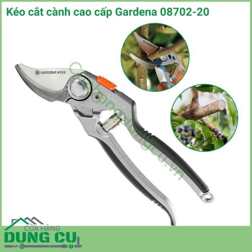 Kéo cắt cành cao cấp Gardena 08702-20 được làm từ chất liệu cao cấp, đem đến sự bền bỉ trong quá trình hoạt động. Kéo phù hợp cho những người thường xuyên chăm sóc cây cảnh và bonsai.