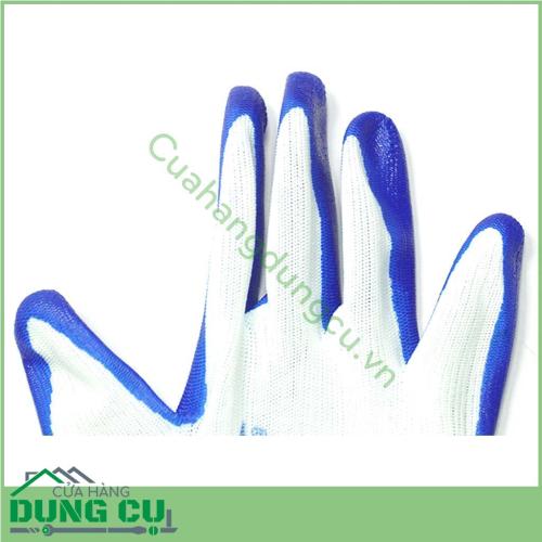 Gang tay phủ cao su xanh là dụng cụ bảo hộ chuyên dụng được làm từ sợi một mặt được phủ lớp cao su màu xanh nên có độ bền cũng như độ co dãn cao, giúp bảo vệ tay bạn an toàn tuyệt đối