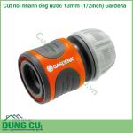 Cút nối nhanh ống nước 13mm 1/2inch Gardena