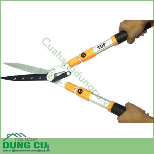 Kéo cắt tỉa hàng rào TOP TGH-06001VN với thiết kế thông minh có phần tay cầm bằng nhôm kết hợp nhựa rất chắc chắn, êm ái khi sử dụng mà không làm đau tay giúp bạn làm việc hiệu quả
