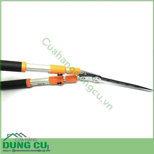 Kéo cắt tỉa hàng rào TOP TGH-06001VN với thiết kế thông minh có phần tay cầm bằng nhôm kết hợp nhựa rất chắc chắn, êm ái khi sử dụng mà không làm đau tay giúp bạn làm việc hiệu quả