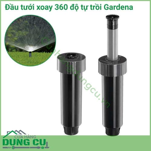 Đầu tưới xoay 360 độ tự trồi Gardena 01569-29 là một phần của hệ thống tưới tự động, phù hợp cho những bãi cỏ vừa và nhỏ. Thiết kế thông minh, dễ dàng sử dụng.
