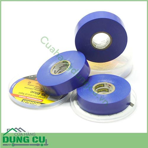 Băng kéo điện cao cấp 3M Scotch 35 Blue là loại keo chống cháy thân thiện với môi trường an toàn cho bạn có thể sử dụng trong điều kiện thời tiết thay đổi liên tục