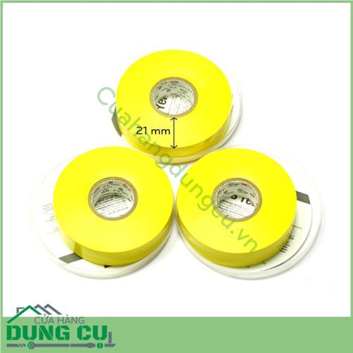 Băng kéo điện cao cấp 3M Scotch 35 Yellow là loại keo chống cháy thân thiện với môi trường an toàn cho bạn có thể sử dụng trong điều kiện thời tiết thay đổi liên tục