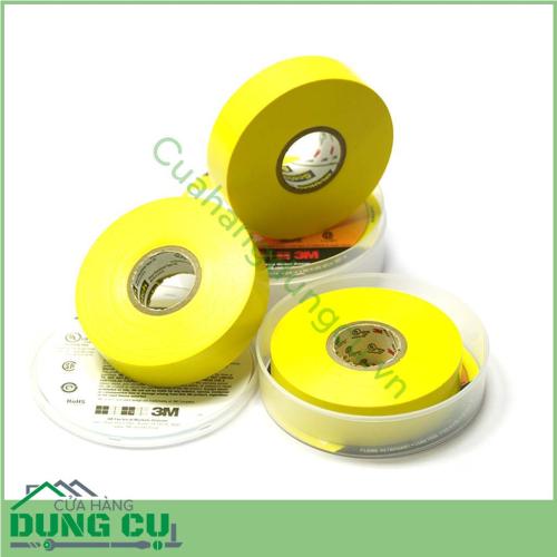 Băng kéo điện cao cấp 3M Scotch 35 Yellow là loại keo chống cháy thân thiện với môi trường an toàn cho bạn có thể sử dụng trong điều kiện thời tiết thay đổi liên tục
