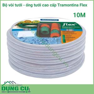 Trọn bộ ống tưới - vòi tưới cao cấp Tramontina Flex 10M