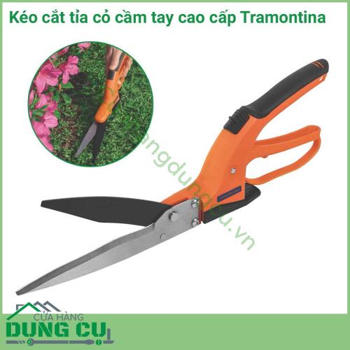 Kéo cắt tỉa cỏ cao cấp cầm tay Tramontina được làm từ chất liệu cứng hoàn toàn, đảm bảo độ bền cao hơn và độ mài mòn thấp hơn trong quá trình sử dụng.