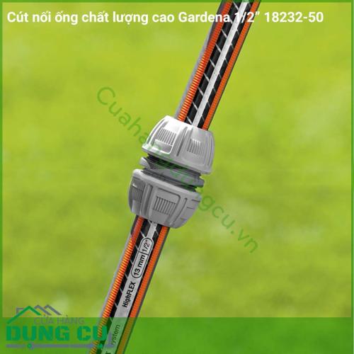 Cút nối ống chất lượng cao Gardena 1/2 inch 18232-50 đây là phụ kiện sử dụng để nối các đoạn ống dẫn nước mà không cần dùng đến các dụng cụ sửa chữa phức tạp.