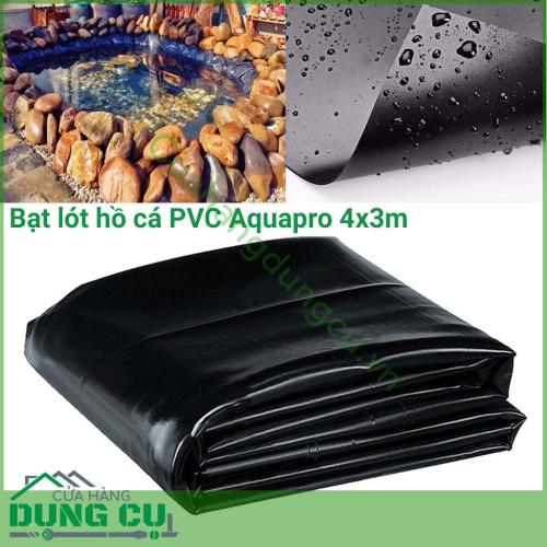 Bạt lót bể cá PVC Aquapro 4x3m sản phẩm dễ lắp đặt, được thiết kế mạnh mẽ và linh hoạt. Lắp đặt một bể, hồ cá là cách hoàn hảo để thu hút âm vang sinh động từ thiên nhiên và thưởng thức tiếng hót của những con chim khi mỗi lần chúng ghé qua