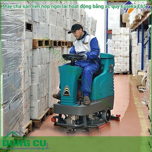 Máy chà sàn liên hợp ngồi lái hoạt động bằng ắc quy Eureka E65 là máy chà sàn liên hợp ngồi lái nhỏ gọn của hãng Eureka. Thân vỏ bằng nhựa cao cấp, chắc chắn, chịu va đập tốt, khung thép không gỉ bền bỉ, chịu lực.